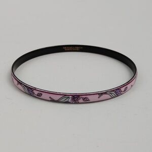 Vintage Michaela Frey Floral Enamel Bangle Bracelet